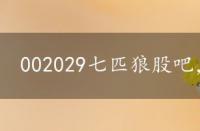 002029七匹狼股吧，002029七匹狼