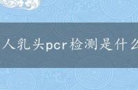 人乳头pcr检测是什么，pcr检测是什么