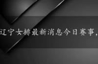 辽宁女排最新消息今日赛事，辽宁女排最新消息今日