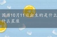 国历10月11日出生的是什么星座，10月11日出生的是什么星座