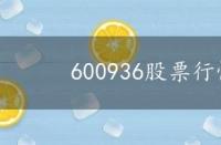 600936股票行情，600936