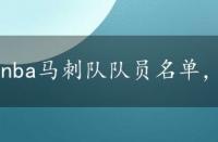 nba马刺队队员名单，nba马刺队员名单