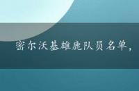 密尔沃基雄鹿队员名单，密尔沃基雄鹿队队标