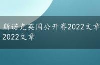 斯诺克英国公开赛2022文章时间，斯诺克英国公开赛2022文章