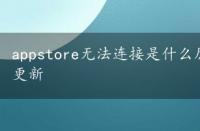 appstore无法连接是什么原因，appstore软件无法更新