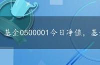 基金0500001今日净值，基金050008今日净值查询