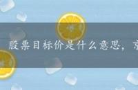 股票目标价是什么意思，京威股票2022年目标价