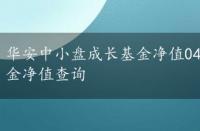 华安中小盘成长基金净值040007，华安中小盘成长基金净值查询