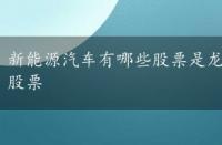 新能源汽车有哪些股票是龙头股，新能源汽车有哪些股票