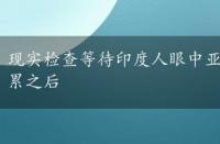 现实检查等待印度人眼中亚洲人的荣耀在颠覆性的积累之后