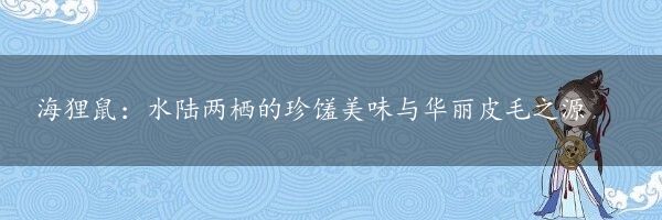 海狸鼠：水陆两栖的珍馐美味与华丽皮毛之源