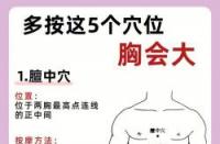 丰胸按摩穴位图：掌握乳房穴位，自然丰胸与健康