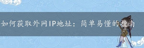 如何获取外网IP地址：简单易懂的指南