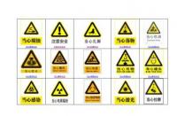 安全标志分为禁止、警告、指令和提示四种类型